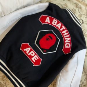 bathing ape 2007 busy works varsity jacket L